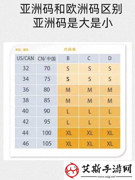 亚洲一码和欧洲二码的尺码区别：深入了解两大尺码体系的差异