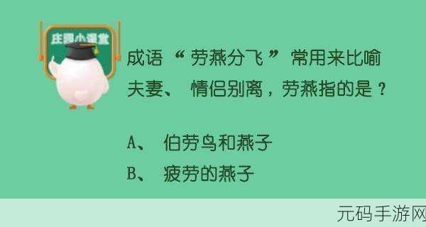 探秘成语世界，解锁蚂蚁庄园新挑战，黄发垂髫的奥秘揭晓