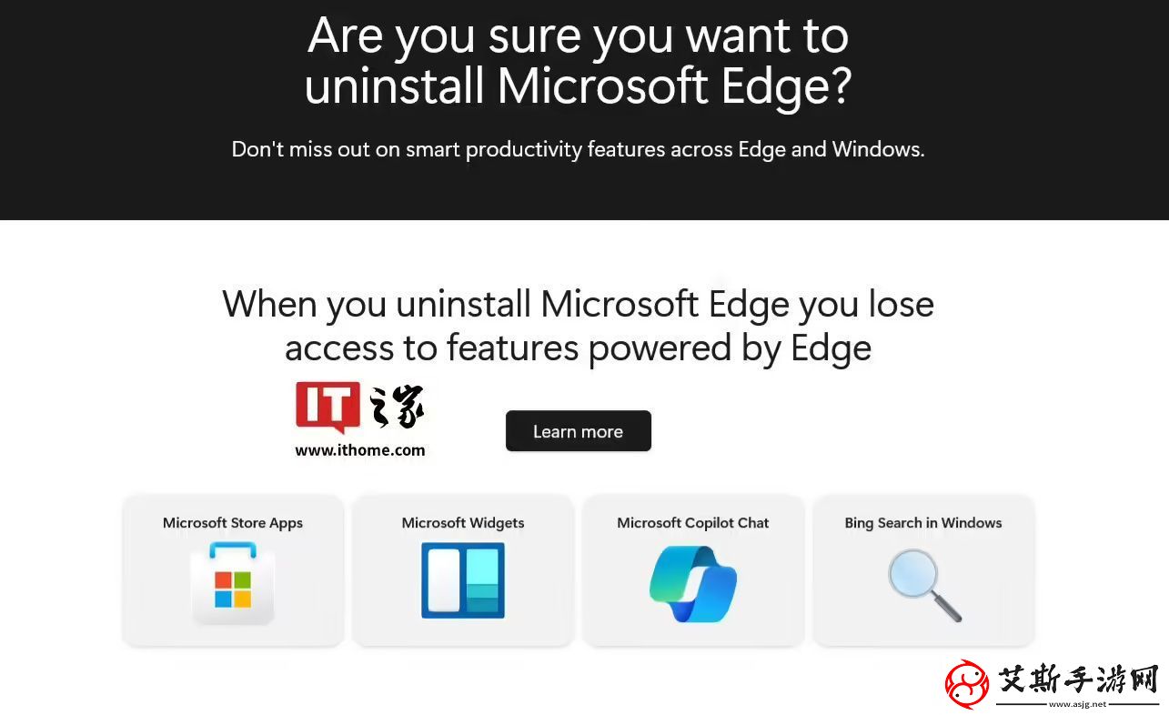 微软撤下“假卸载 Edge 浏览器指南”：从诋毁 Chrome 转为展示自身优势